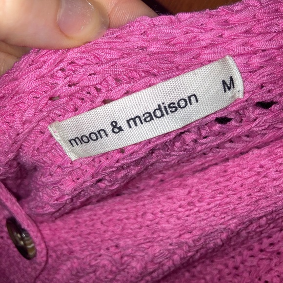 Moon & Madison size M pink strawberry sweater! No flaws! - Picture 3 of 5
